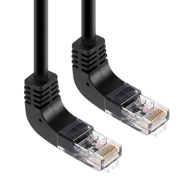 [표준제품]KW KW502UN CAT.5E UTP 랜 케이블 2m (위쪽 꺾임)