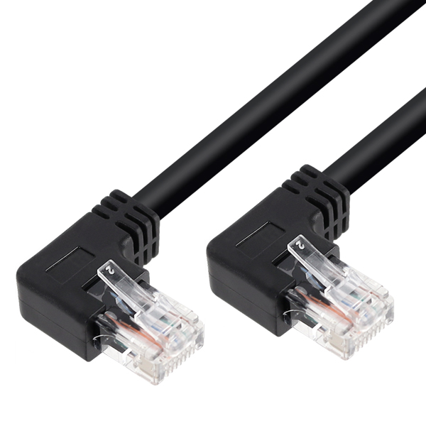 [표준제품]KW KW601LN CAT.6 UTP 랜 케이블 1m (왼쪽 꺾임)