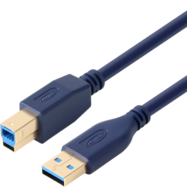NETmate NM-UB305DB USB3.0 AM-BM 케이블 0.5m (블루)