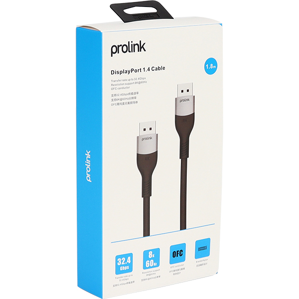 PROLINK PF380A-0180 8K 60Hz DisplayPort 1.4 케이블 1.8m
