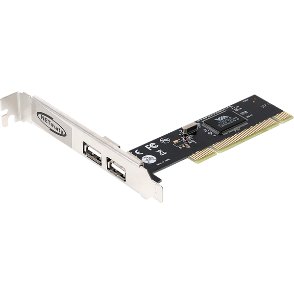 NETmate NM-SWU20 USB2.0 2포트 PCI 카드(슬림PC겸용)