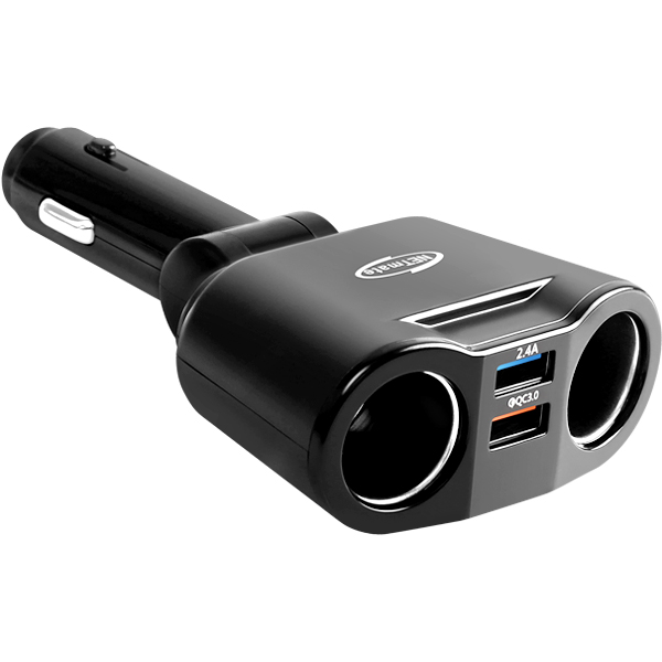 NETmate NM-CJ06 차량용 USB 충전 시거잭(USBx2, 시거 소켓x2)