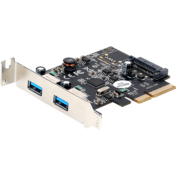 NETmate U-1780 USB3.1 Gen2 2포트 PCI Express 카드(슬림PC겸용)