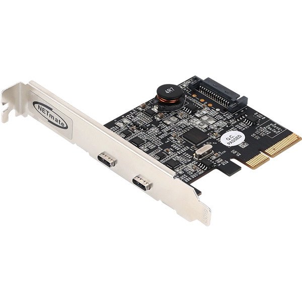 NETmate U-1800 USB3.1 Gen2 Type C 2포트 PCI Express 카드(슬림PC겸용)