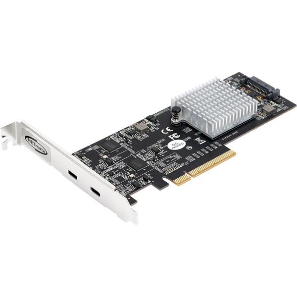 NETmate U-2350 USB3.2 Gen2x2 Type C 2포트 PCI Express 카드(슬림PC겸용)