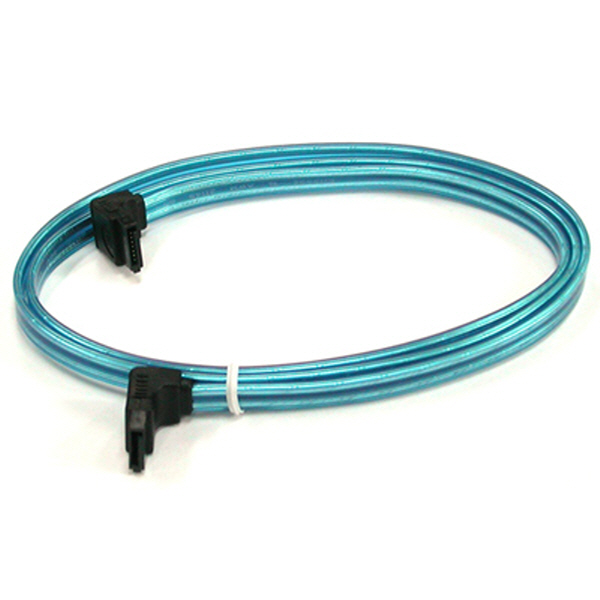 NETmate SATA(ㄱ형)-SATA(ㄱ형) 케이블 1m (Blue)