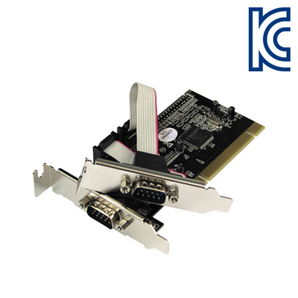 NETmate I-390 2포트 PCI 시리얼카드(MOS)(슬림PC겸용) New