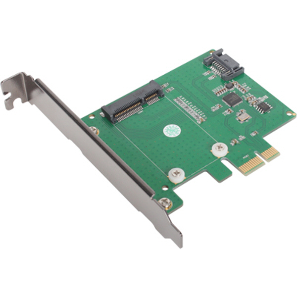NETmate NM-SSP1 Mini SATA SSD 하이브리드 디스크 PCI Express 카드(Asmedia)