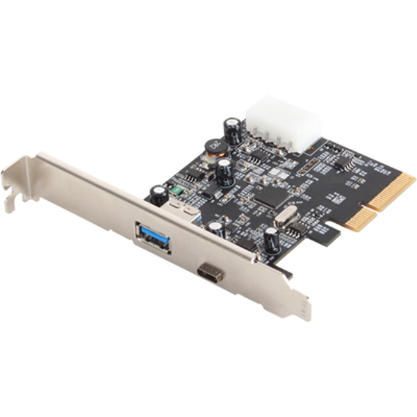 NETmate U-1120 USB3.1 Gen2 2포트 PCI Express 카드(Type C+A)(Asmedia)(슬림PC겸용)