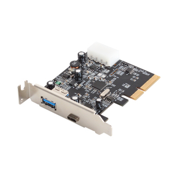 NETmate U-1120 USB3.1 Gen2 2포트 PCI Express 카드(Type C+A)(Asmedia)(슬림PC겸용)