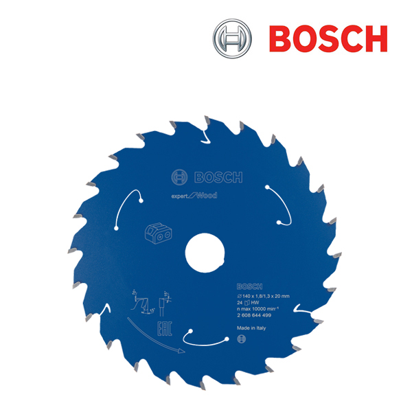 보쉬 140mm 24T 목재용 충전 원형톱날(1개입/2608644499)