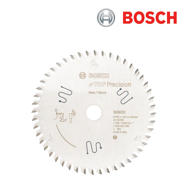 보쉬 165mm 48T 목재용 원형톱날(1개입/2608642384)