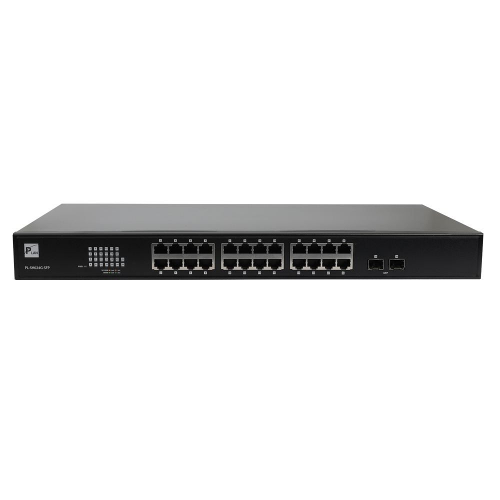 파워랜 24PORT + 2SFP GIGA 스위칭 허브 PL-SH024G-2SFP