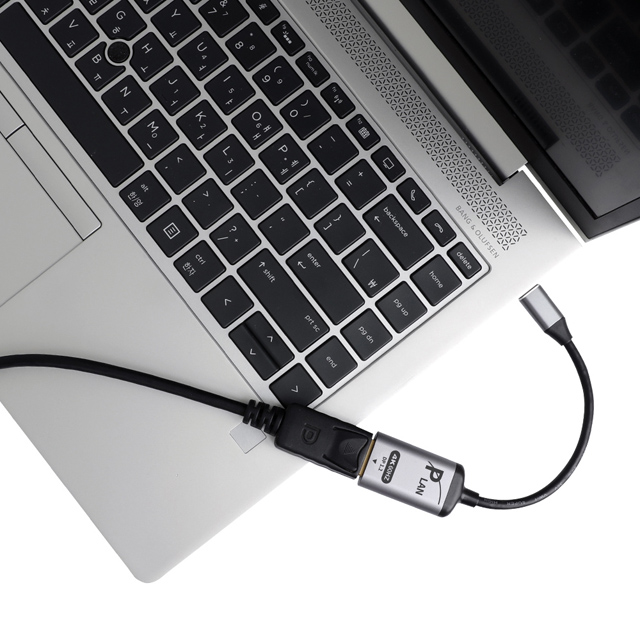 파워랜 USB C TYPE TO DP 컨버터 4K60 PL-UCDP