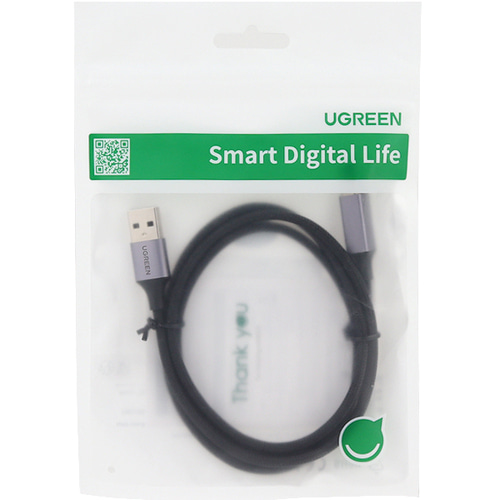 유그린 USB 2.0 A-B 오디오 프린터 연결 케이블 메탈 타입 1m U-80801