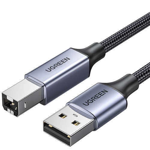 유그린 USB 2.0 A-B 오디오 프린터 연결 케이블 메탈 타입 3m U-80804