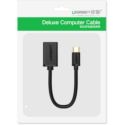 유그린 USB 3.0 C타입 OTG 젠더 케이블 타입 0.15m U-30701