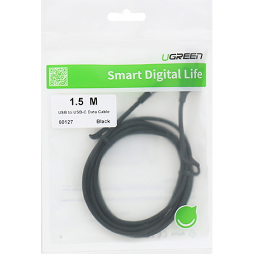유그린 USB 2.0 A to C 타입 고속 충전 케이블 블랙 1.5m U-60127