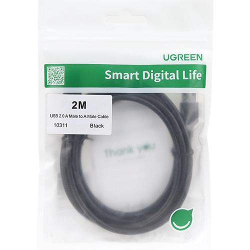 유그린 USB 2.0 A타입 A to A 케이블 2m U-10311