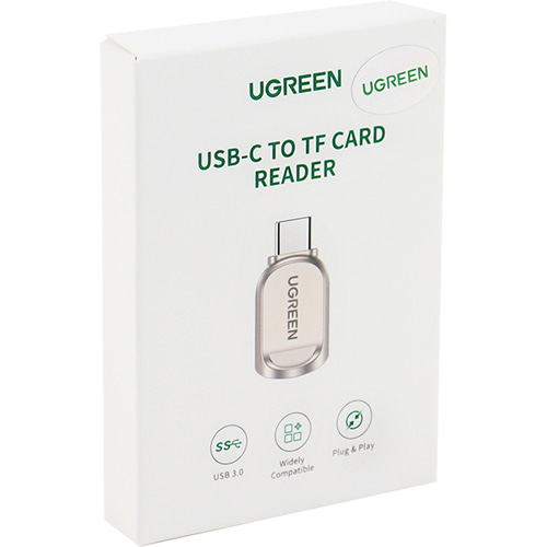 유그린 USB 3.0 C타입 TF, Micro SD 카드 리더기 U-80124