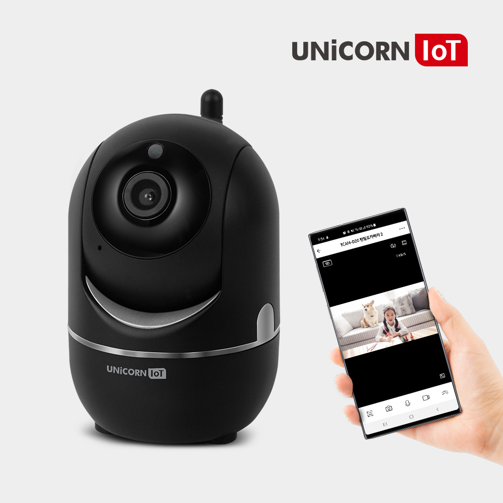 유니콘 IoT TCAM-D20 스마트홈 무선 CCTV IP 가정용 카메라 베이비 반려동물