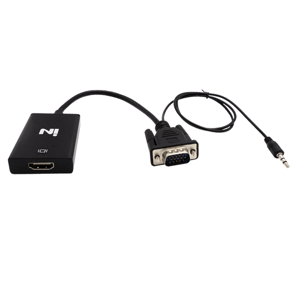VGA TO HDMI 컨버터젠더 케이블 (오디오 지원)