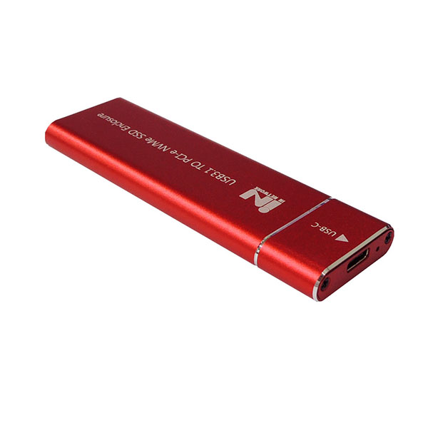 NVMe SSD 외장 케이스 레드