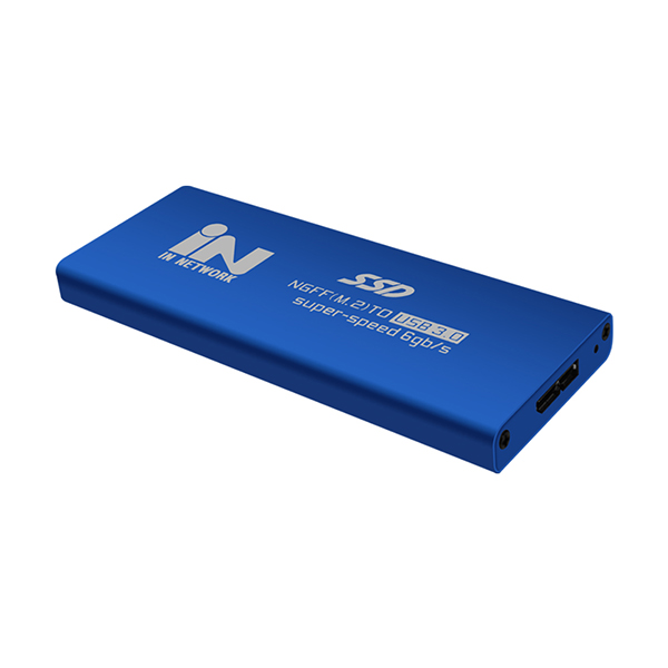 M.2(NGFF),SSD 외장 케이스,블루