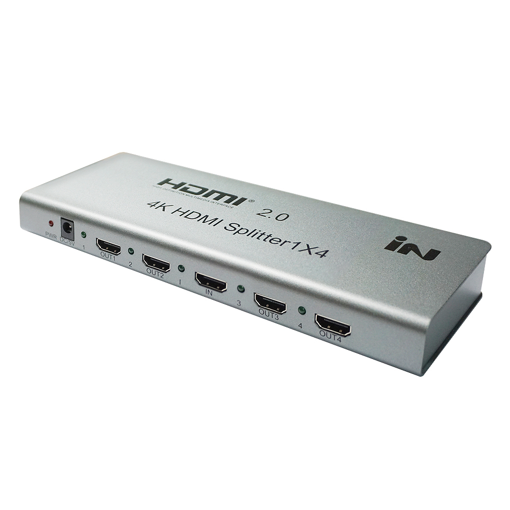 HDMI 2.0 1:4 메탈 분배기 4K2K/60Hz
