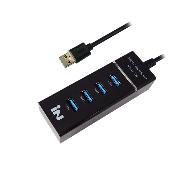 모든포트 USB 3.0 무전원 허브 블랙