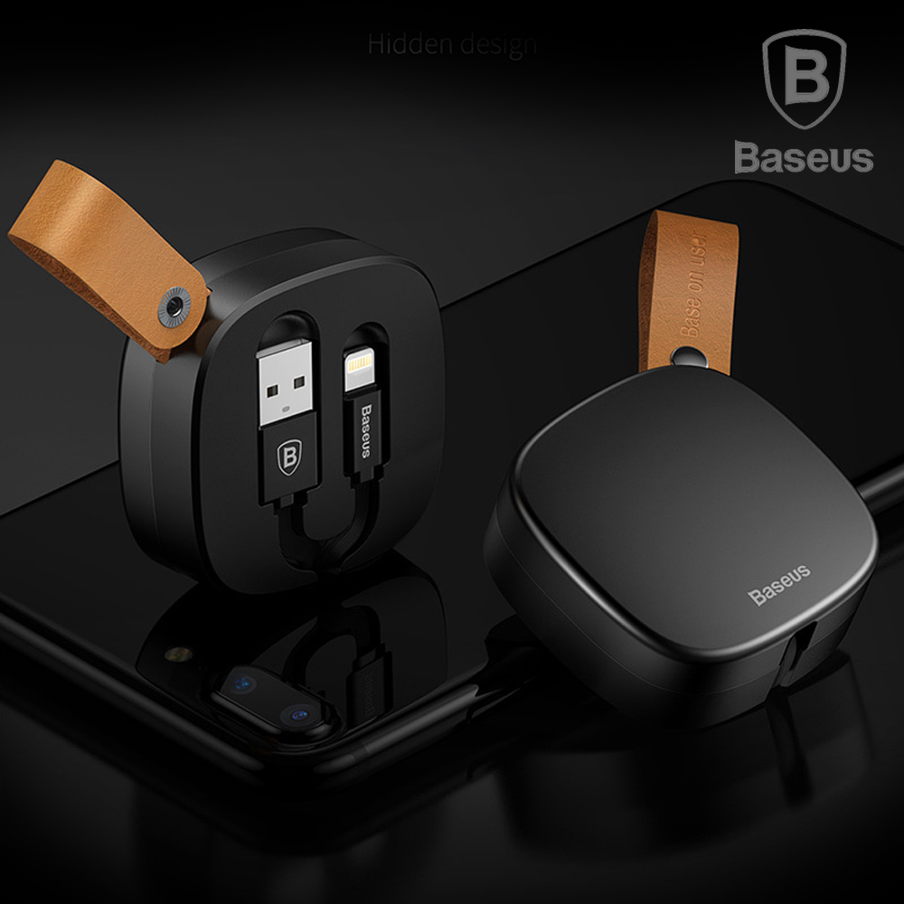 BASEUS MFI인증 아이폰용 충전 데이터 릴케이블 블랙