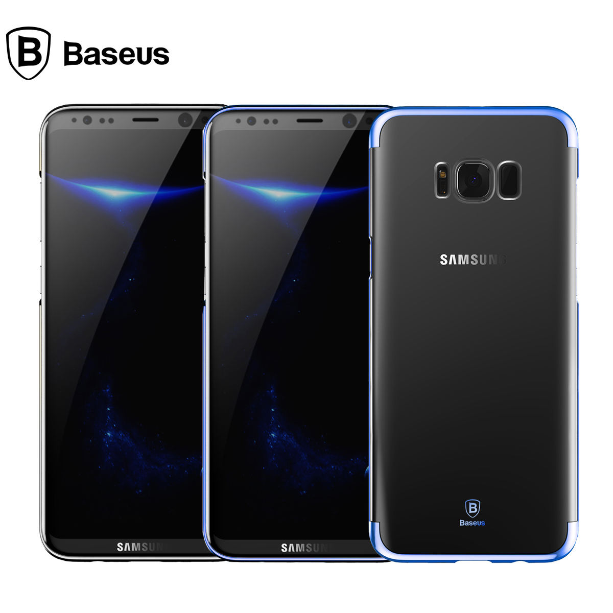 베이스어스 글리터 케이스 갤럭시S8+ 다크블루