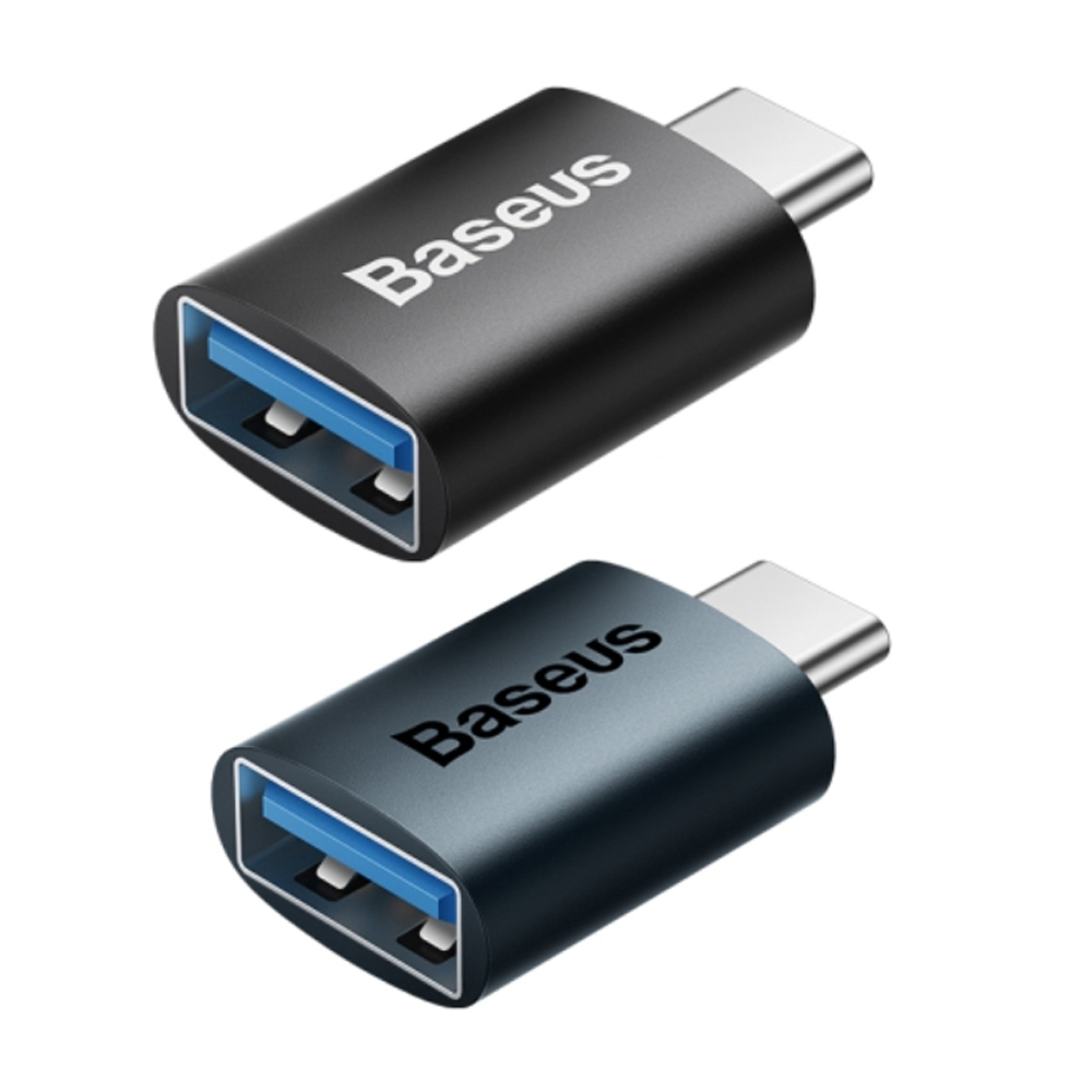 베이스어스 OTG C타입 TO USB 3.1 10Gbps 변환젠더 블랙