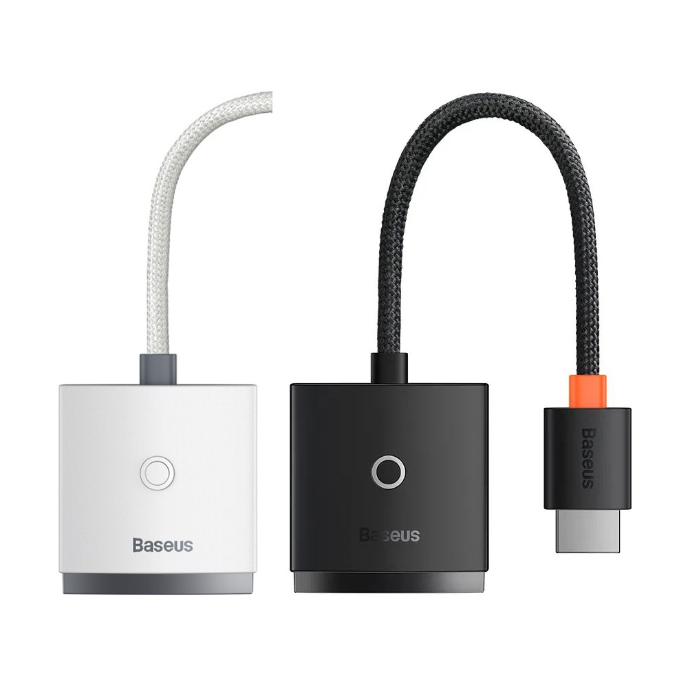 베이스어스 라이트 HDMI to VGA 변환 케이블젠더 블랙(오디오지원)