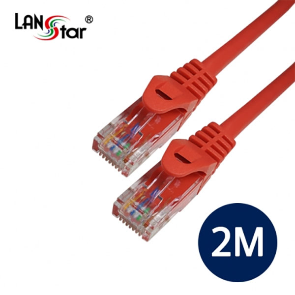 H-CAT.6 랜케이블 , UTP DIRECT, RED, 2M
