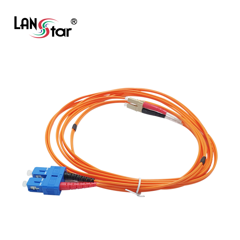 광케이블, 멀티모드(M／M), SC-LC, 10M 주황