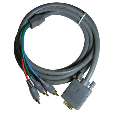 D[10312]RGB／3R케이블, HDB15P／M-3RCA／M, 30M