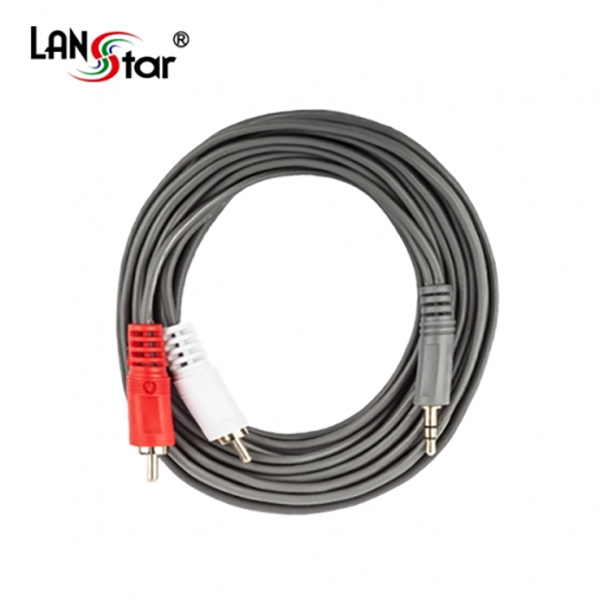 AV케이블 , 2RCA／M-3.5ST／M, 3pi, 15M