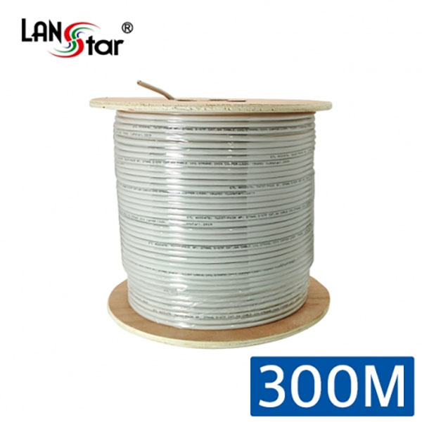 CAT.6A 케이블, SSTP, 10G, 27AWG, LSZH(난연), 연선, 300M, Grey