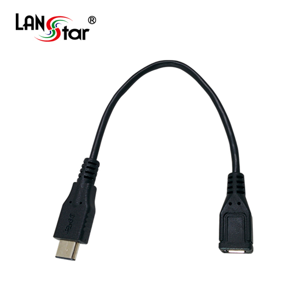 [USB 3.1] 케이블 USB 3.1 C/M-2.0 MICRO B/F 0.15M Black