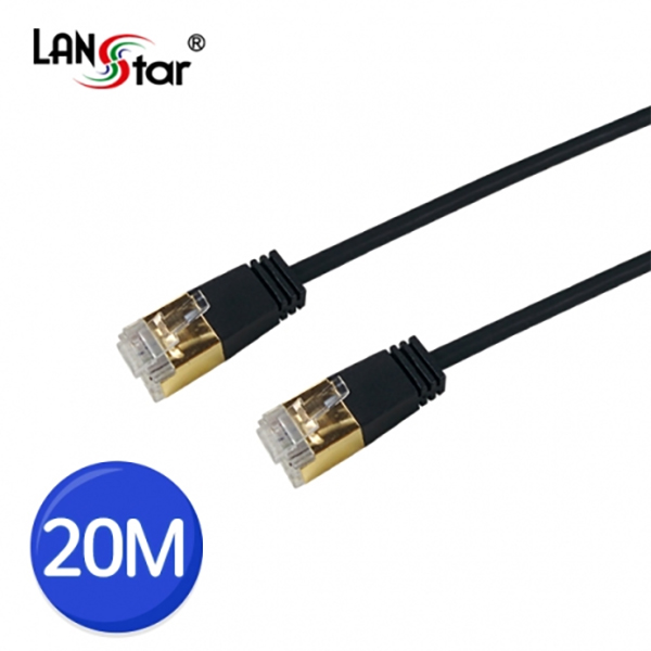 CAT.7 SSTP Slim 케이블, 36AWG, TPE, DIRECT 20M, BLACK