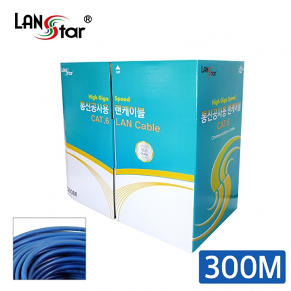 UTP 랜케이블 , CAT.6, BOX, 300M , Blue, BOA
