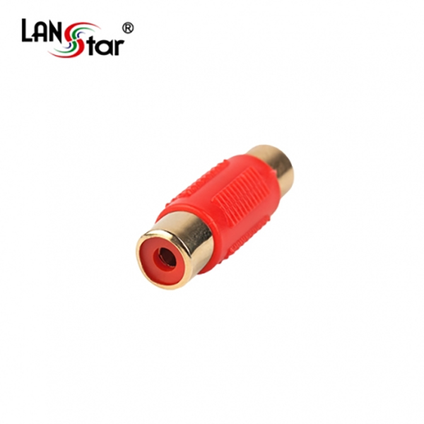 AV젠더Changer , 1RCA F／F, Red
