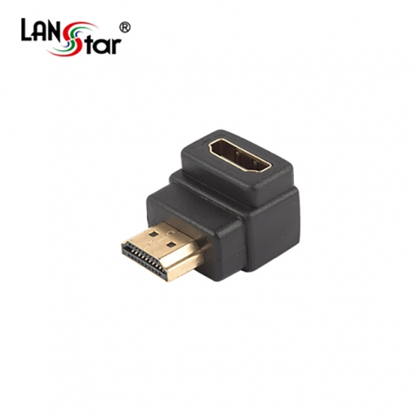 HDMI젠더, HDMI A／M-A／F, Black,90도