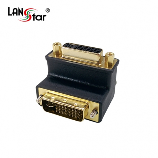 DVI젠더Changer , DVI 24＋5 M／F, 90도 꺽임