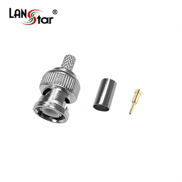BNC콘넥터, TOOL형, RG59, 콘넥터외경 4.5mm,RING내경 6.5mm
