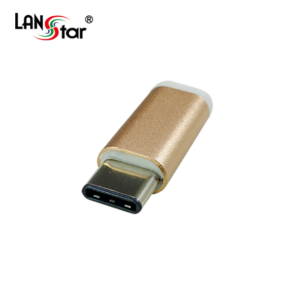 [USB 3.1] 변환젠더, USB 3.1 C/M-Micro B/F, 골드Metal-G