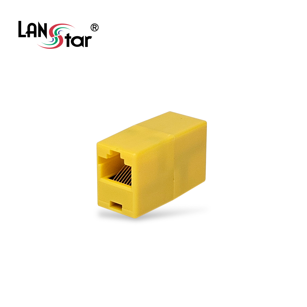 노랑 커플러 I형 RJ-45 CAT.5E 보급형-핀타입