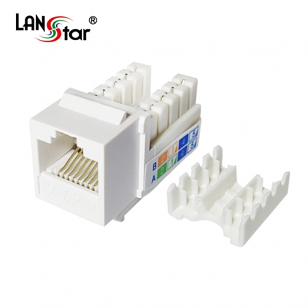 키스톤잭 모듈, CAT.6, 8P8C, Slim type, White, UL규격, 대만산