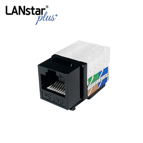 UTP CAT.5E, 8P8C, 키스톤잭 모듈, L-Type, Black